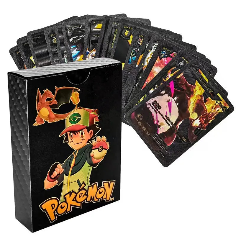 Pokemon Cards Pikachu Gold Silver Black Vmax GXCards 110